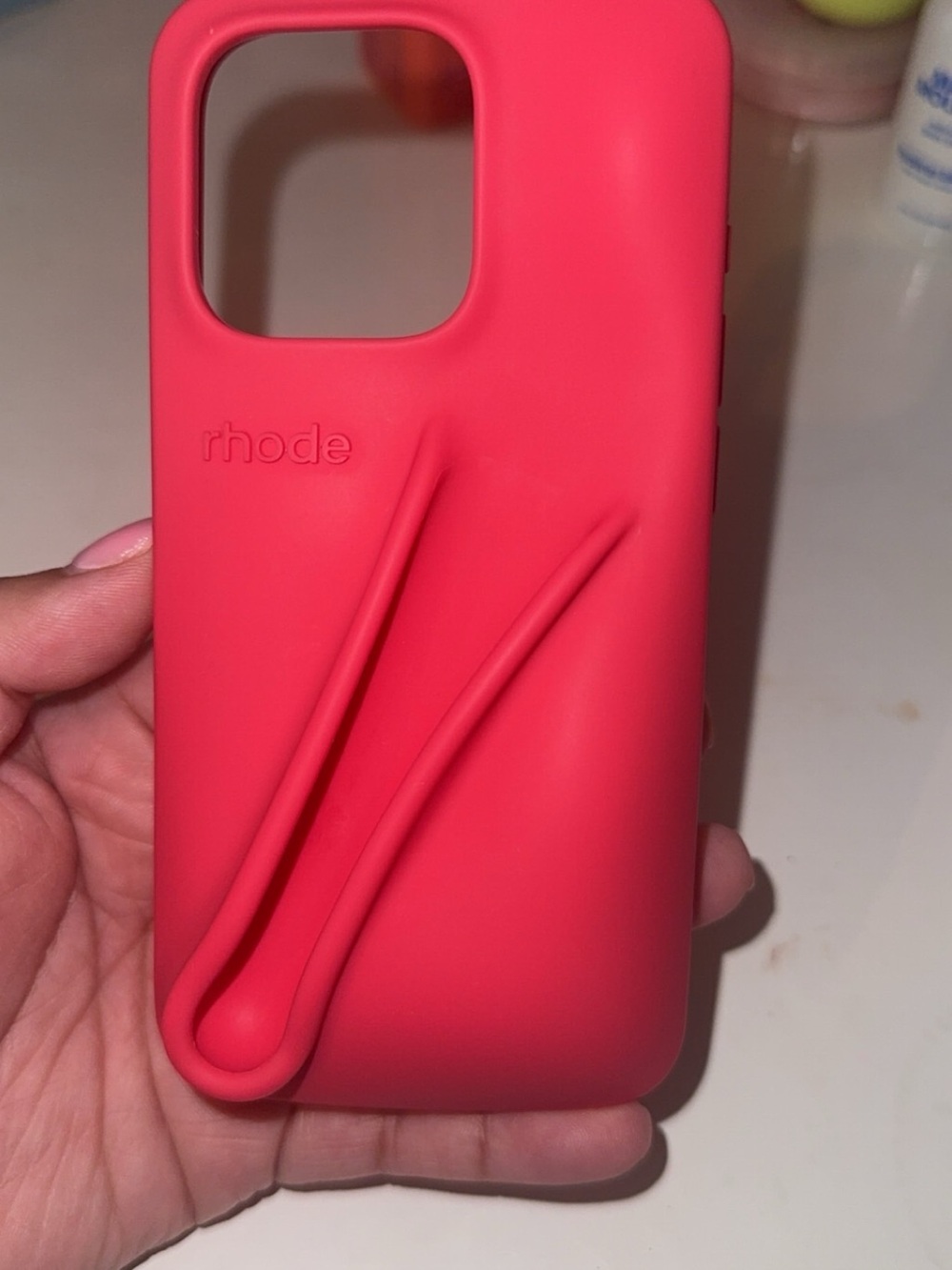 RHODE Guava Spritz Lip Phone case iPhone 15